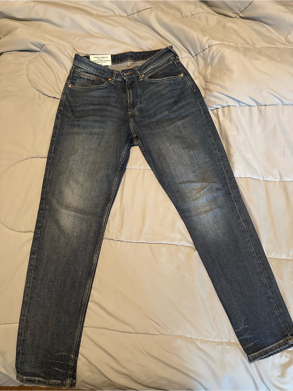 H&M Men's Slim Jeans in Faded Blue